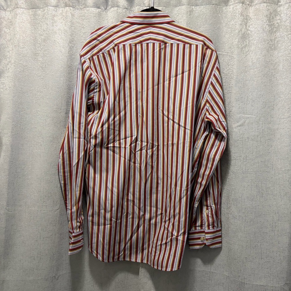 Express Multicolor Striped Button Down Shirt - image 2